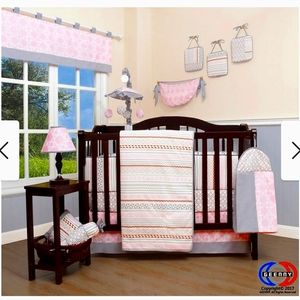 💕Flawless 12 Piece Nursery Crib Bedding Set by GEENNY💕